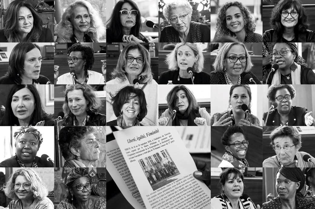 Les membres du Parlement des Ecrivaines Francophones