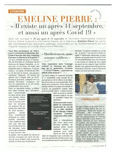 Emeline Pierre : VINGT ANS APRÈS LE 11 SEPTEMBRE, « France-Antilles »